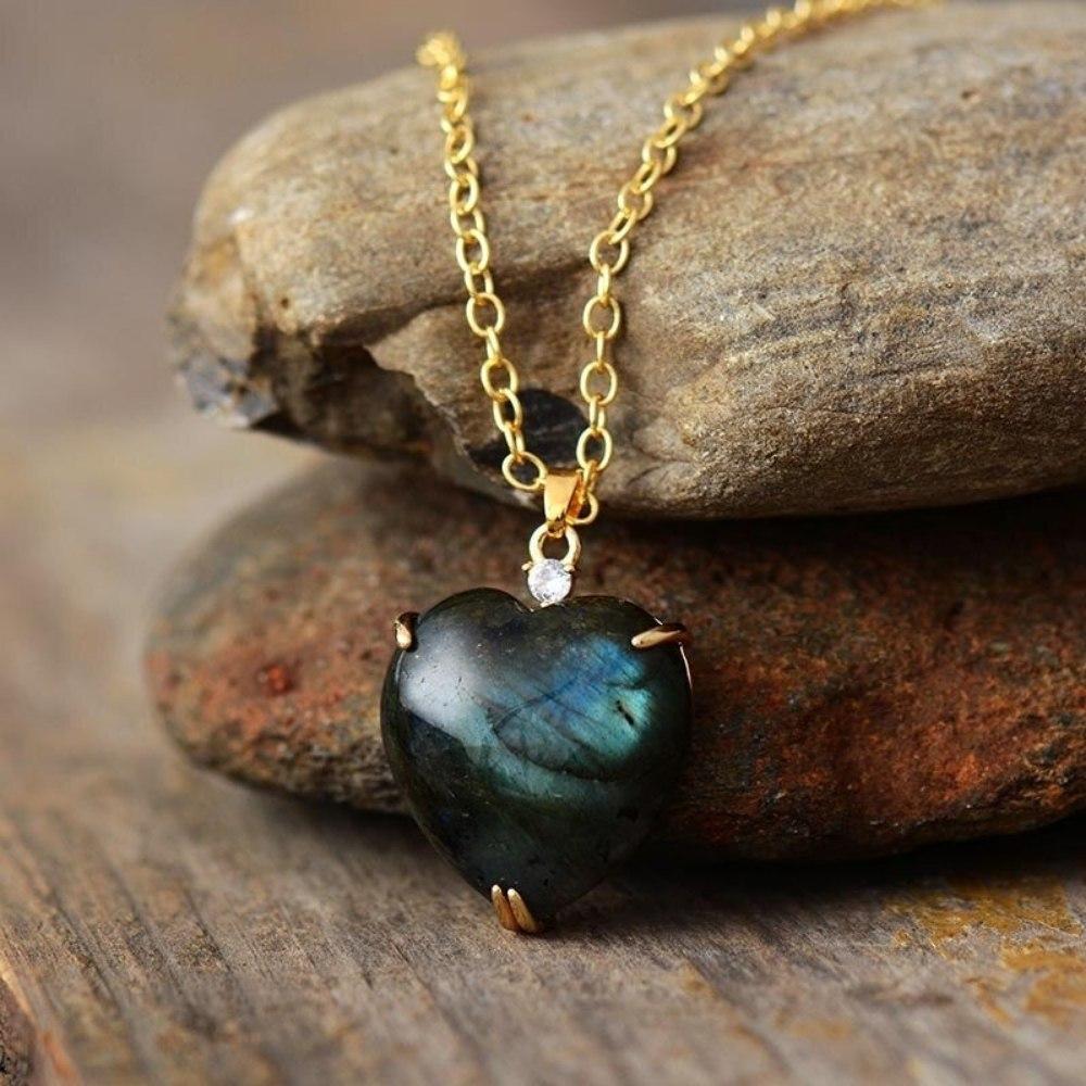 3_4892601b-d04c-429e-8dac-d3b17c8014fc.jpg Labradorite Crystal Heart Pendant Necklace