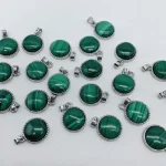 MALACHITE ROUND PENDANT CRYSTAL WHOLESALE – 5