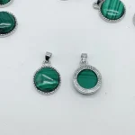 MALACHITE ROUND PENDANT CRYSTAL WHOLESALE – 5