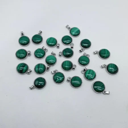 MALACHITE ROUND PENDANT CRYSTAL WHOLESALE