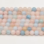 Shop Exquisite Natural Morganite Beads – 6mm, 8mm, & 10mm – Wholesale Crystals – 1
