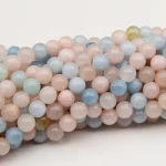 Shop Exquisite Natural Morganite Beads – 6mm, 8mm, & 10mm – Wholesale Crystals – 1