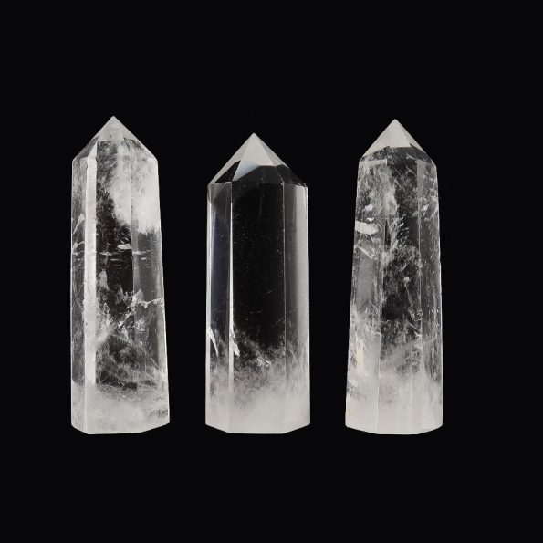 Clear Quartz Points Set of 3