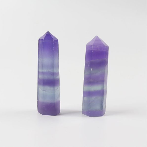 Fluorite Crystal Points Set of 2