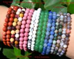 wholesale 6mm Genuine Stacking Gemstone Crystal Bracelets