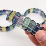 colorful-rainbow-fluorite-elastic-bracelet-wholesale-508291
