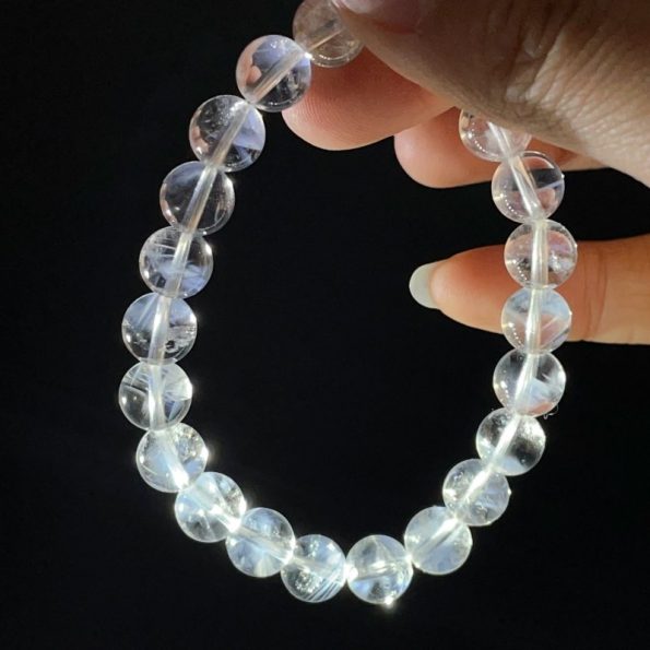 High Grade Blue Angle Feather Quartz Crystal Bracelet(HGUB14)