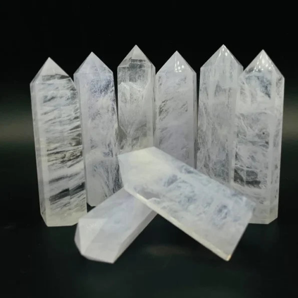 WHITE SMELTING STONE QUARTZ TOWER POINTS WHOLESALE